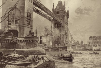 The Tower Bridge, to be Erected Over the Thames: Foundation Stone Laid by the Prince of Wales on Monday Last by William Heysham after Overend